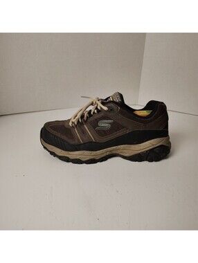 Skechers Men's Hiking Trail Shoes Brown Black Size 10 Memory